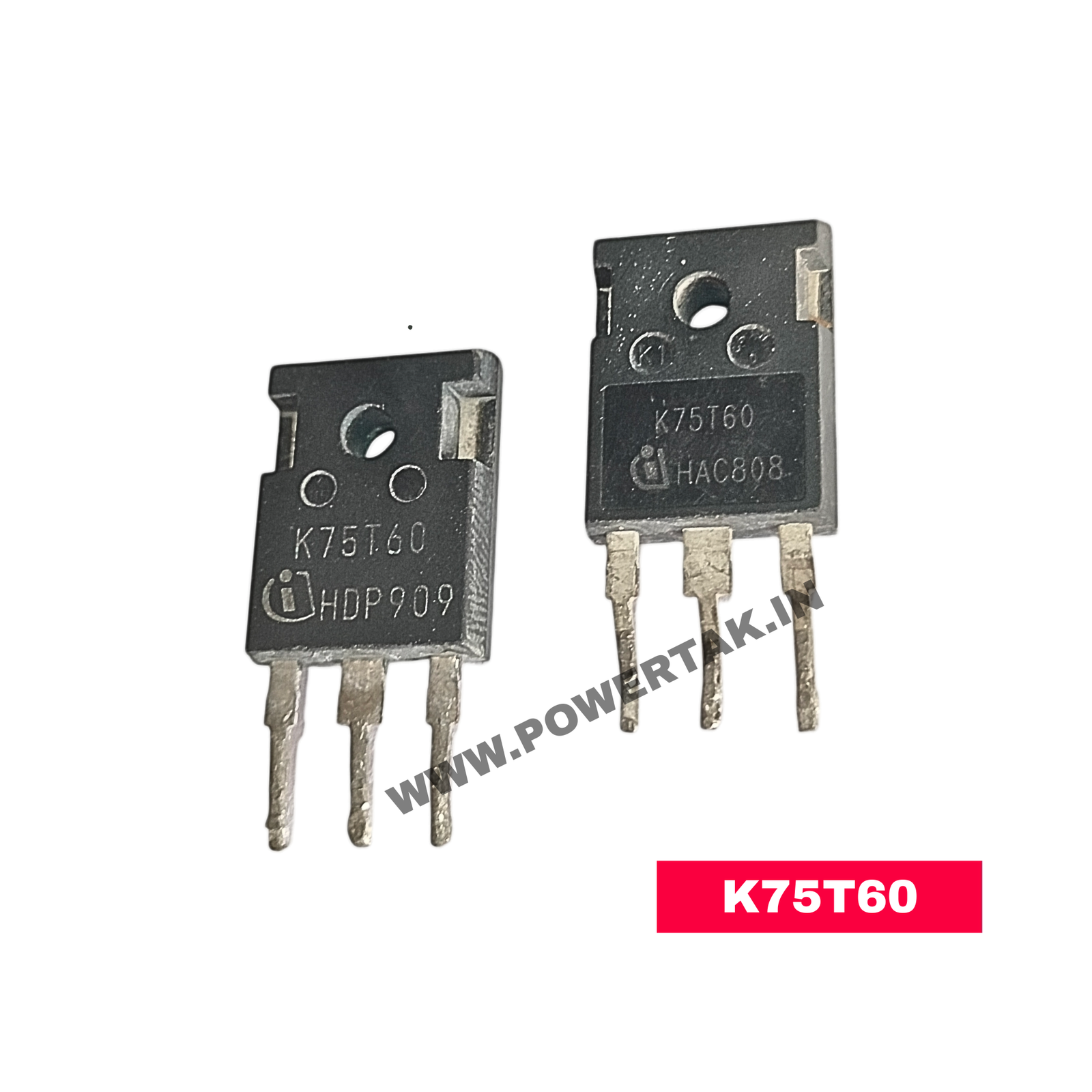 K75T60 OLD TESTING IGBT 600V 75A PACK OF 2PCS