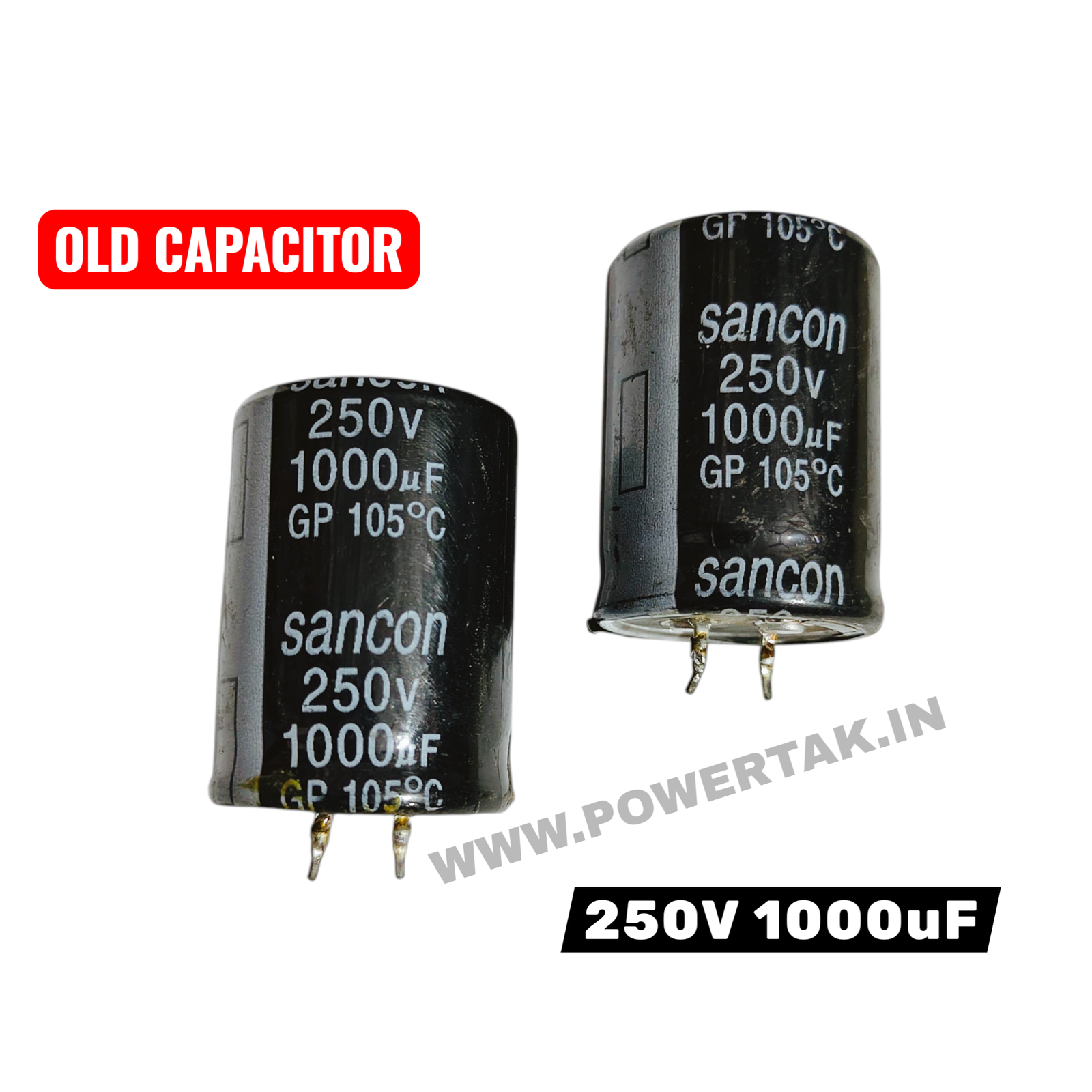 SANCON ORIGINAL 250V 1000uF OLD CAPACITOR PACK OF 5PCS