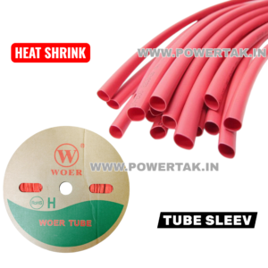 (6 METER) Hφ 5mm HEAT SHRINKABLE TUBE SLEEV RED COLOUR