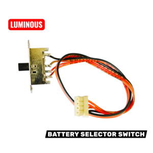 LUMINOUS INVERTER BATTERY SELECTOR SWITCH WITH 4 PIN CAPACITOR WIRE PACK OF 10PCS