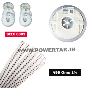 499 OMS SMD REGESTANCE SIZE 603 1% PACK OF 50PCS
