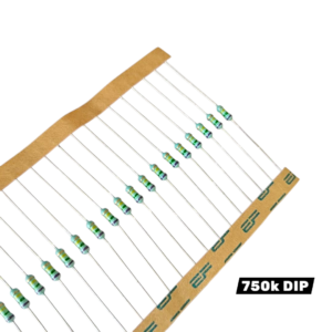 750k DIP REGESTANCE 1/4w PACK OF 100PCS