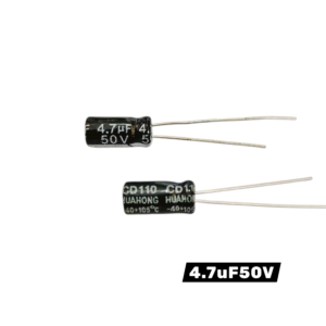 4.7uf50v HUAHONG ELECTROLYTE CAPACITOR SIZE 5*11 PACK OF 50PCS