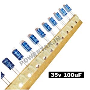 35v 100uF CAPACITOR SIZE 6.3×11 PACK OF 50PCS