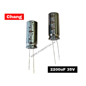 Chang BRAND 2200uF 35V ORIGINAL ELECTROLYTIC CAPACITOR SIZE 13*30