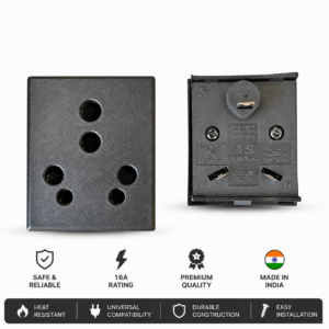 BEST QUALITY 16A PUSH TO FIT SOCKET PACK OF 5PCS