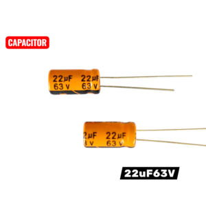 22uF63V ELECTROLYTIC CAPACITOR SIZE 6.3*12 PACK OF 50PCS